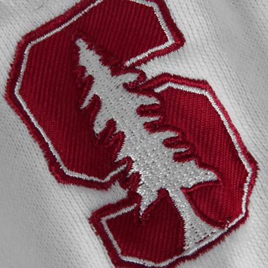 Women's Stadium Athletic White Stanford Cardinal Arched Name Full-Zip Hoodie