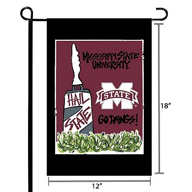 Mississippi State Bulldogs 12" x 18" Double-Sided Garden Flag