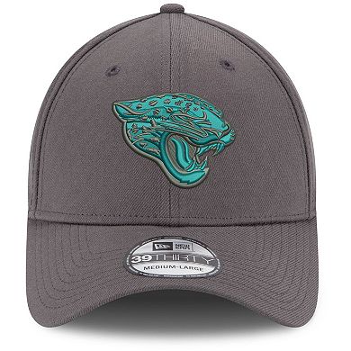Men's New Era Graphite Jacksonville Jaguars Storm 39THIRTY Flex Hat