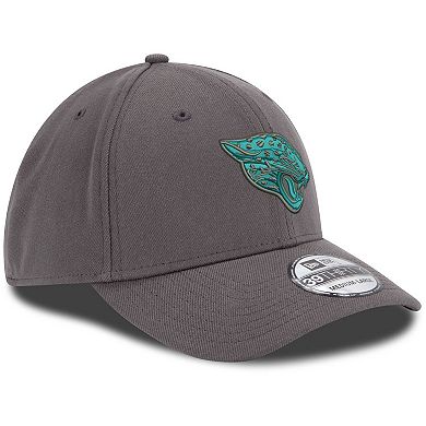 Men's New Era Graphite Jacksonville Jaguars Storm 39THIRTY Flex Hat