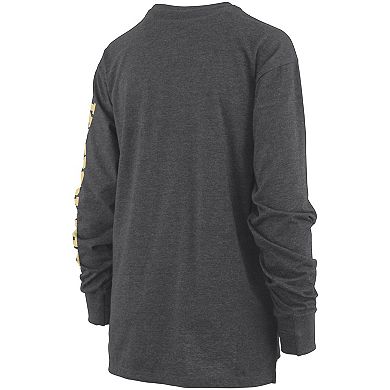 Women's Pressbox Black UCF Knights Two-Hit Canyon Long Sleeve T-Shirt