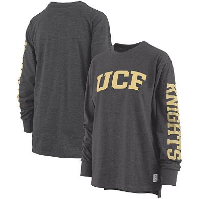 Women's Pressbox Black UCF Knights Two-Hit Canyon Long Sleeve T-Shirt