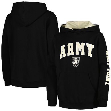 Youth Colosseum Black Army Black Knights 2-Hit Team Pullover Hoodie