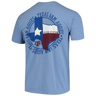 Men's Blue Texas A&M Aggies Flag Local Comfort Color T-Shirt