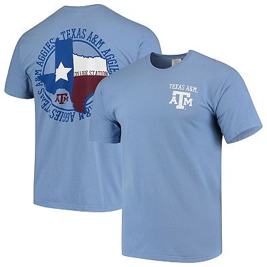 Men's Blue Texas A&M Aggies Flag Local Comfort Color T-Shirt