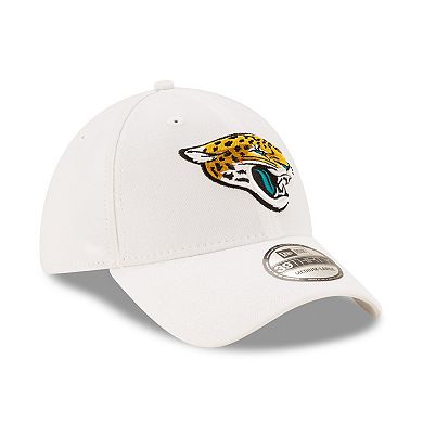Men's New Era White Jacksonville Jaguars Iced 39THIRTY Flex Hat