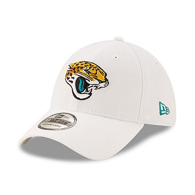 Men's New Era White Jacksonville Jaguars Iced 39THIRTY Flex Hat