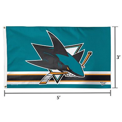 WinCraft San Jose Sharks Deluxe 3' x 5' One-Sided Flag