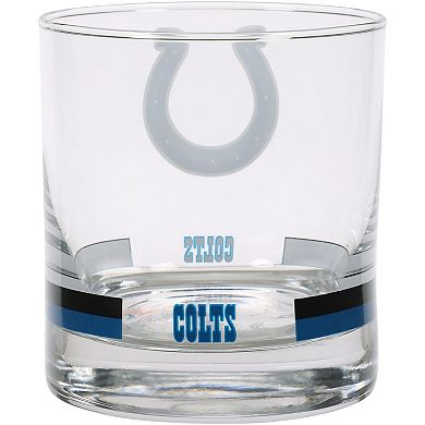 Indianapolis Colts Banded Rocks Glass