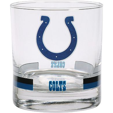 Indianapolis Colts Banded Rocks Glass