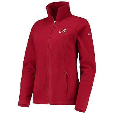 Women's Columbia Crimson Alabama Crimson Tide Give & Go II Fleece Full-Zip Jacket