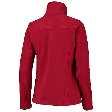 Women's Columbia Crimson Alabama Crimson Tide Give & Go II Fleece Full-Zip Jacket