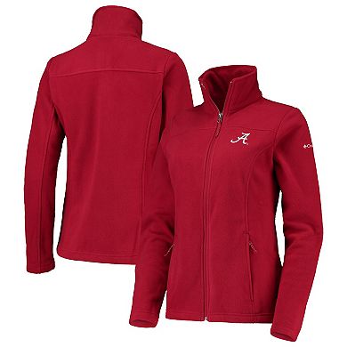 Women's Columbia Crimson Alabama Crimson Tide Give & Go II Fleece Full-Zip Jacket