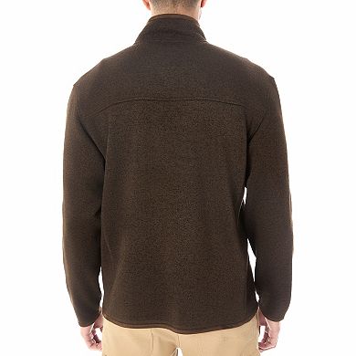 Men's Smith's Workwear Quarter-Zip Sweater Fleece Pullover Jacket