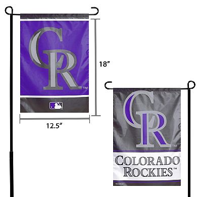 WinCraft Colorado Rockies 12" x 18" Double-Sided Garden Flag