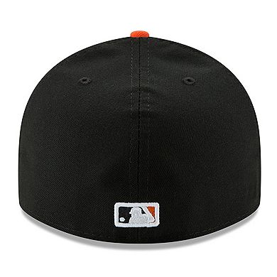 Men's New Era Black/Orange Baltimore Orioles Road Authentic Collection On-Field Low Profile 59FIFTY Fitted Hat
