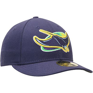 Men's New Era Navy Tampa Bay Rays Alternate Authentic Collection On-Field Low Profile 59FIFTY Fitted Hat