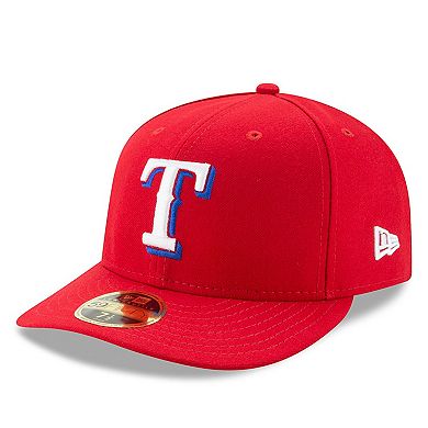 Men's New Era Red Texas Rangers Alternate Authentic Collection On-Field Low Profile 59FIFTY Fitted Hat