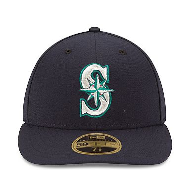 Men's New Era Navy Seattle Mariners Authentic Collection On Field Low Profile Game 59FIFTY Fitted Hat