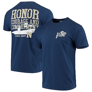 Men's Navy Navy Midshipmen Local Comfort Color T-Shirt