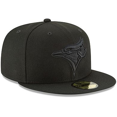 Men's New Era Black Toronto Blue Jays Primary Logo Basic 59FIFTY Fitted Hat