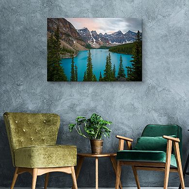 Fine Art Canvas 'Mountain Lake' Canvas Wall Art