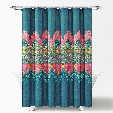 Lush Decor 14-piece Boho Chic Shower Curtain Set
