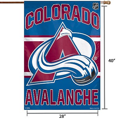 WinCraft Colorado Avalanche 28" x 40" Primary Logo Single-Sided Vertical Banner