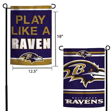 WinCraft Baltimore Ravens 12" x 18" Slogan Two-Sided Garden Flag