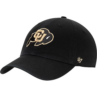 Men's '47 Black Colorado Buffaloes Clean Up Adjustable Hat