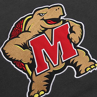Youth Stadium Athletic Charcoal Maryland Terrapins Big Logo Pullover Hoodie