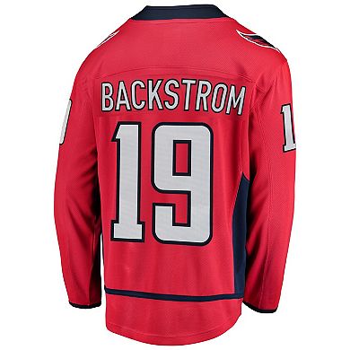 Men's Fanatics Branded Nicklas Backstrom Red Washington Capitals Breakaway Player Jersey