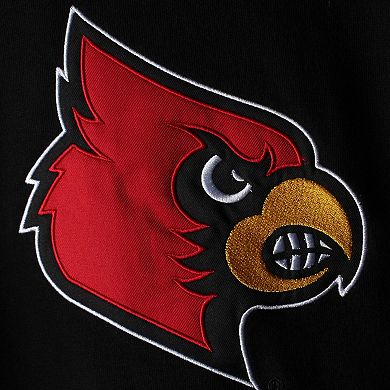 Youth Black Louisville Cardinals Big Logo Pullover Hoodie