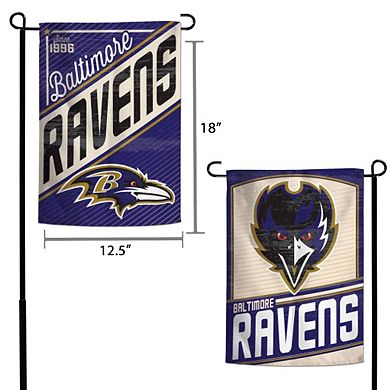 WinCraft Baltimore Ravens 12" x 18" Retro Two-Sided Garden Flag