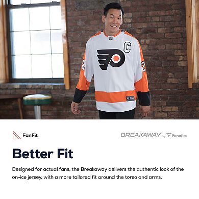 Men's Fanatics Branded Carter Hart Orange Philadelphia Flyers Home Premier Breakaway Player Jersey
