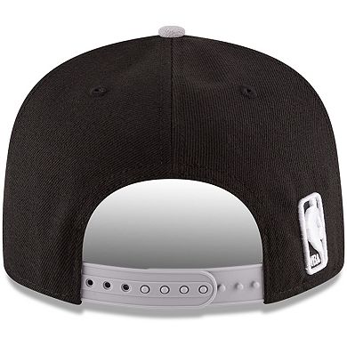 Men's New Era Black/Gray Brooklyn Nets 2-Tone 9FIFTY Adjustable Snapback Hat