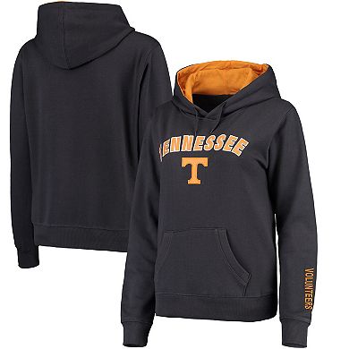 Women's Charcoal Tennessee Volunteers Arch & Logo 1 Pullover Hoodie