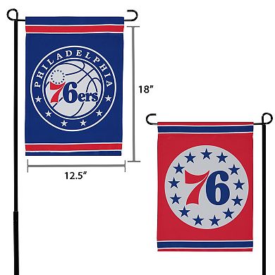 WinCraft Philadelphia 76ers 12" x 18" Double-Sided Garden Flag