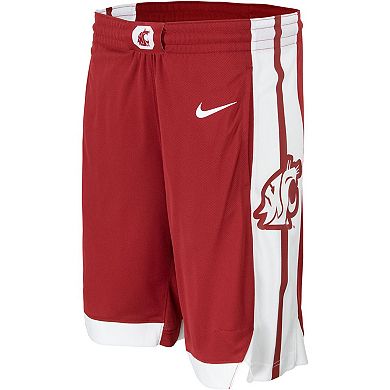Men's Nike Crimson Washington State Cougars Team Logo Replica Basketball Shorts
