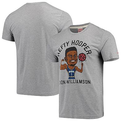 Men's Zion Williamson Gray New Orleans Pelicans Player Graphic Tri-Blend T-Shirt