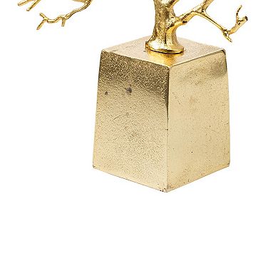 Gold Finish Tree Table Decor