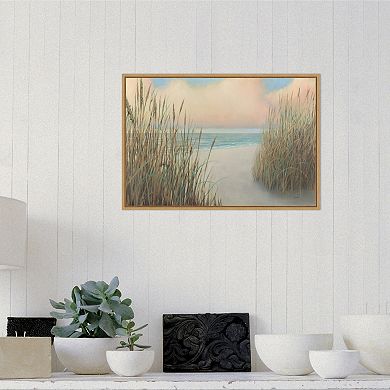 Amanti Art 'Beach Trail I' Framed Canvas Wall Art