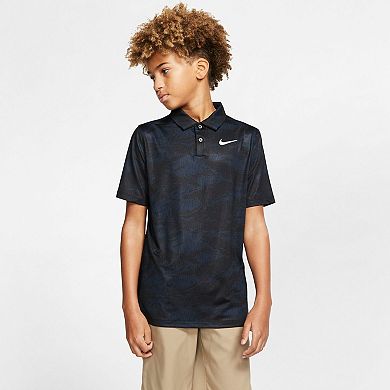 Boys 8-20 Nike Dri-FIT Printed Golf Polo