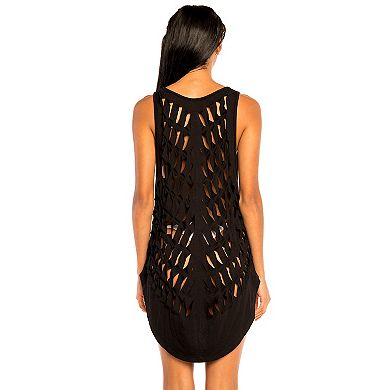 Women's Jordan Taylor Beachwear Cutout Sleeveless Cover Up