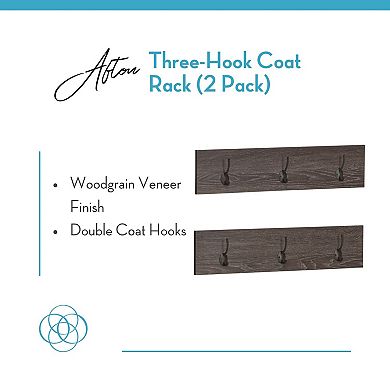 RiverRidge Home 2-pk. Afton 3-Hook Coat Rack