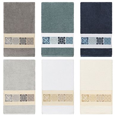 Linum Home Textiles Turkish Cotton Vivian Embellished Bath Towel