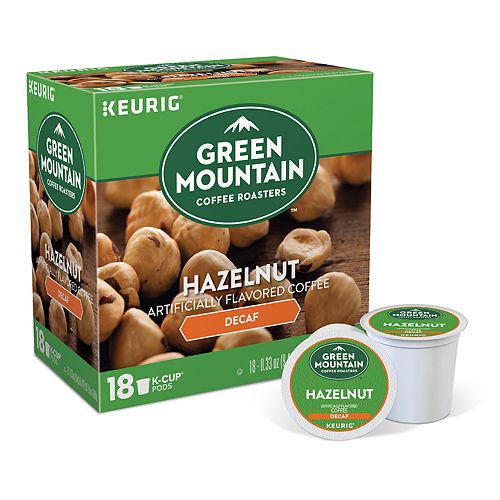 Keurig® KCup® Pod Green Mountain Coffee Hazelnut Decaf Coffee 18pk.