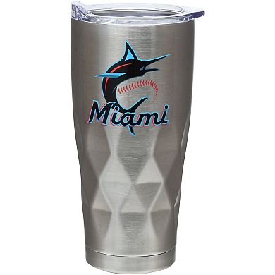 Miami Marlins 22oz. Diamond Bottom Stainless Steel Tumbler