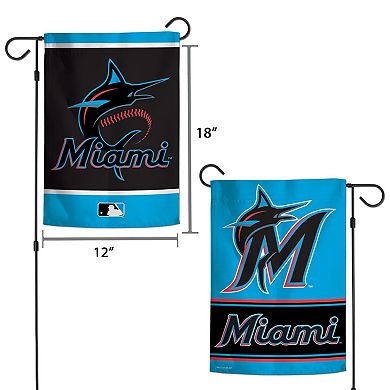 Miami Marlins WinCraft 12.5" x 18" Double-Sided Garden Flag