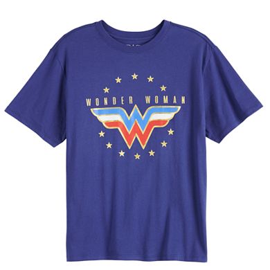 Juniors' Wonder Woman Americana Logo Graphic Tee